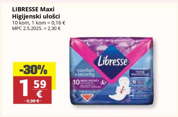 LIBRESSE Maxi Higijenski ulošci