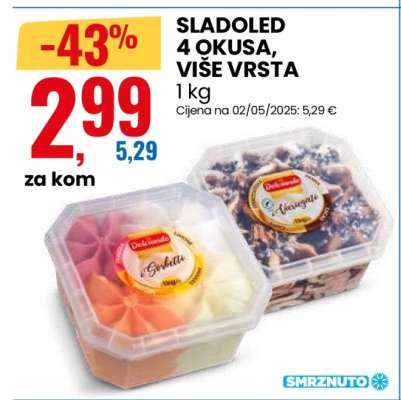 SLADOLED 4 OKUSA VIŠE VRSTA