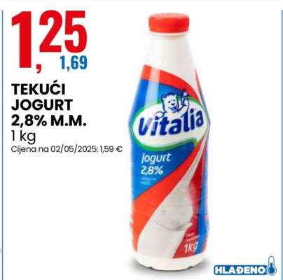 Tekući jogurt 2,8% m.m.