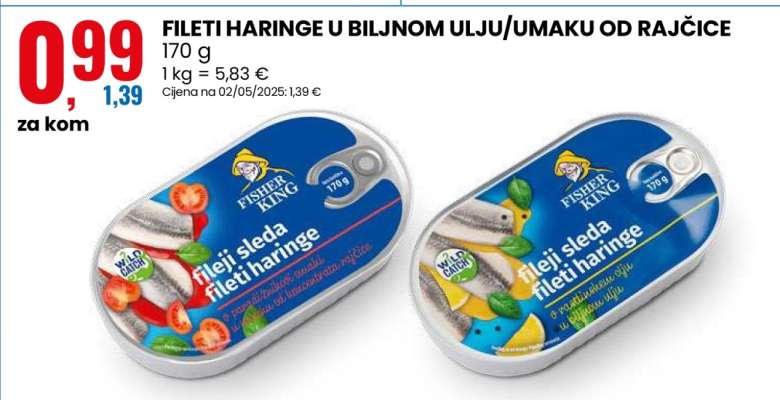 FILETI HARINGE U BILJNOM ULJU UMAKU OD RAJČICE