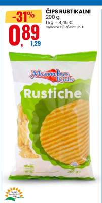 ČIPS RUSTIKALNI