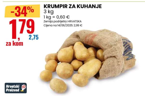 KRUMPIR ZA KUHANJE
