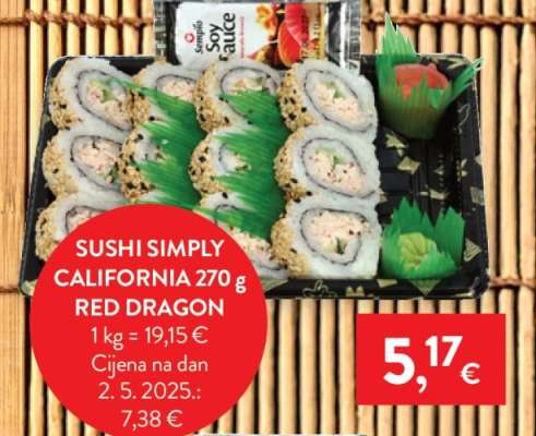 SUSHI SIMPLY CALIFORNIA 270 g RED DRAGON