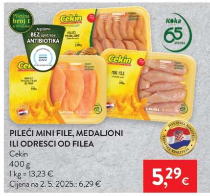 Pileći mini file, medaljoni ili odresci od filea