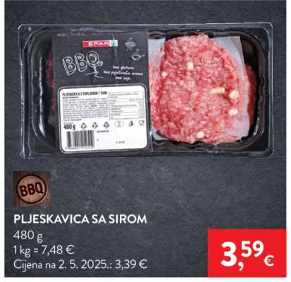 Pljeskavica sa sirom