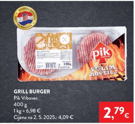 Grill burger