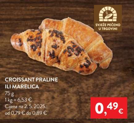 Croissant praline ili marelica