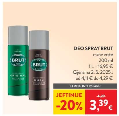 DEO SPRAY BRUT