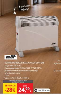 Konvektorska grijalica Elit Con-09S