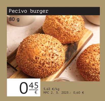 Pecivo burger