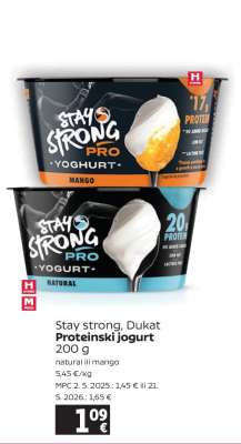 Stay strong, Dukat Proteinski jogurt