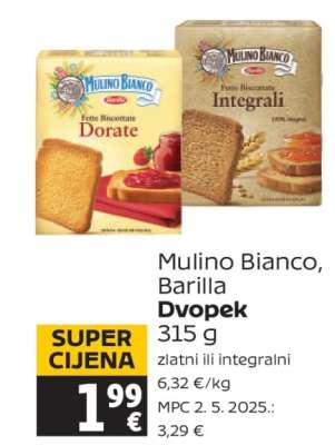Mulino Bianco, Barilla Dvopek
