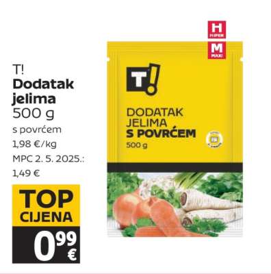 T! Dodatak jelima