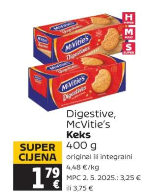 Digestive, McVitie’s Keks 400 g