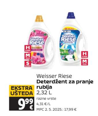 Weisser Riese Detergent za pranje rublja