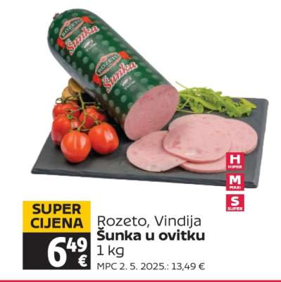 Rozeto, Vindija Šunka u ovitku