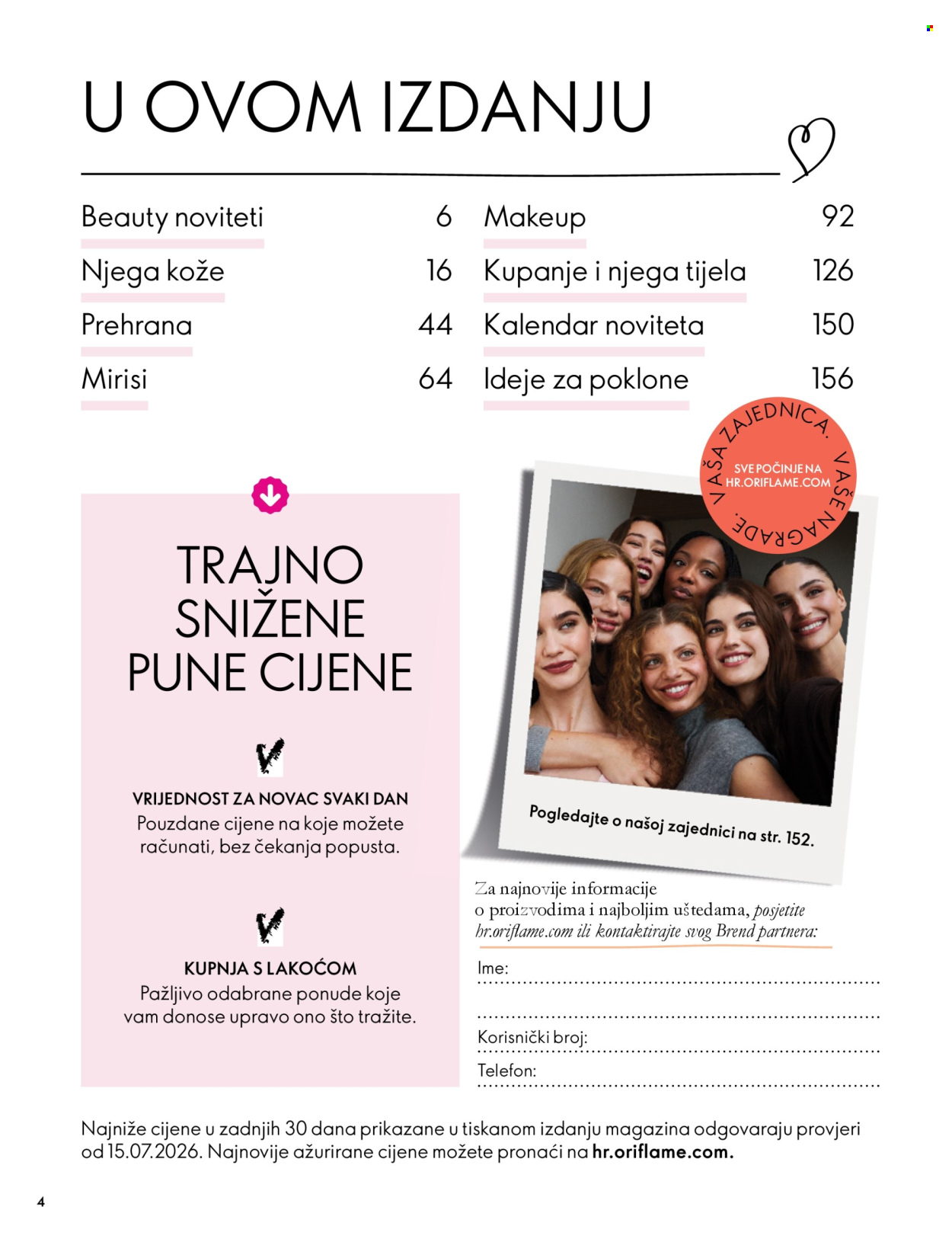 Oriflame katalog - 07.10.2026. - 17.11.2026. Stranica 4