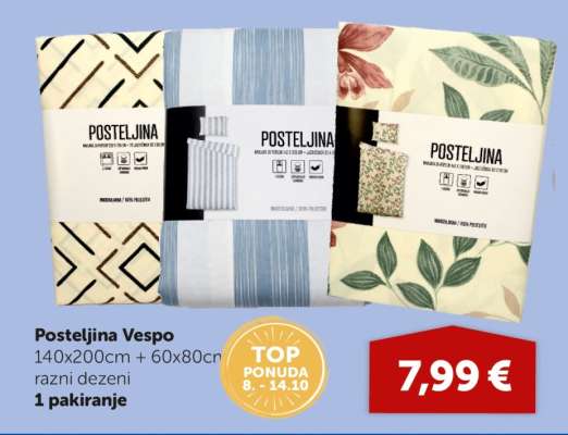 Posteljina Vespo