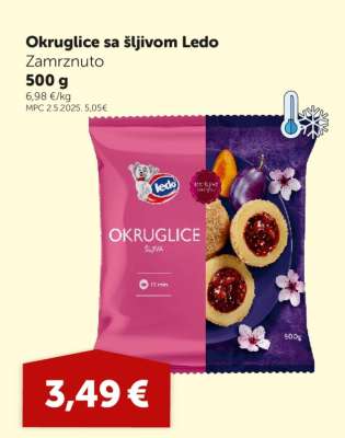 Okruglice sa šljivom Ledo