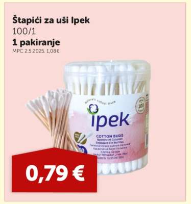 Štapići za uši Ipek