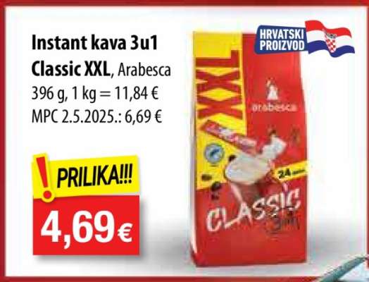 Instant kava 3u1 Classic XXL, Arabesca