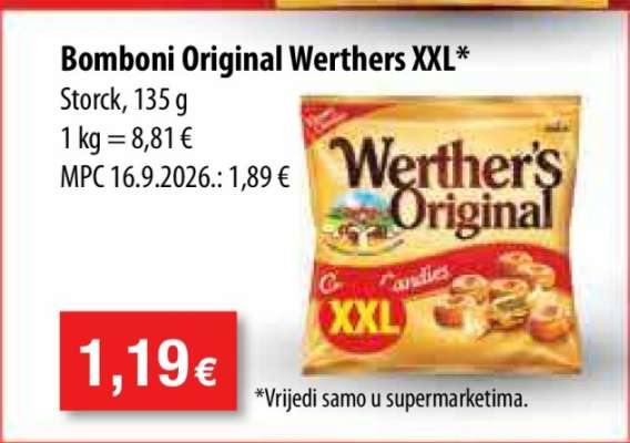 Bomboni Original Werthers XXL