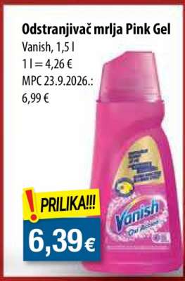 Odstranjivač mrlja Pink Gel