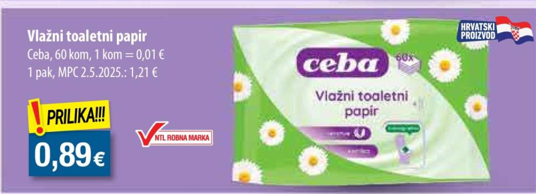 Vlažni toaletni papir