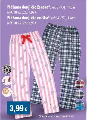 Pidžama donji dio ženska