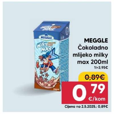 MEGGLE Čokoladno mlijeko Milky max 200ml