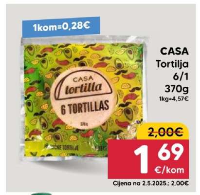 CASA Tortilja 6/1 370g