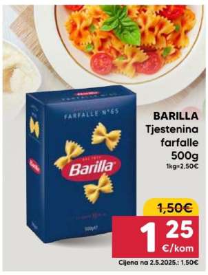 BARILLA Tjestenina farfalle