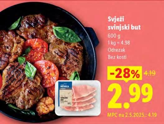 Svježi svinjski but