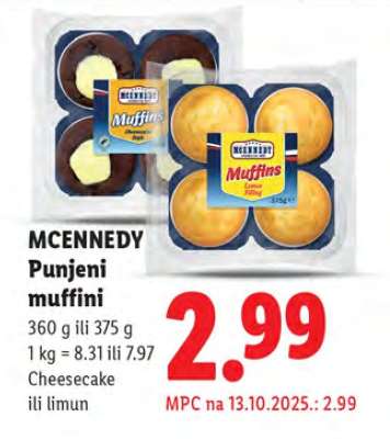 MCENNEDY Punjeni muffini
