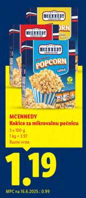 MCENNEDY Kokice za mikrovalnu pećnicu