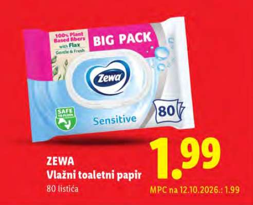 ZEWA Vlažni toaletni papir