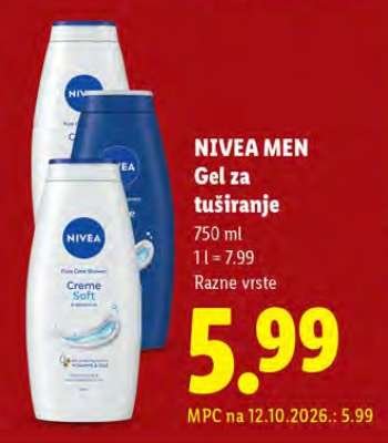 Nivea men Gel za tuširanje