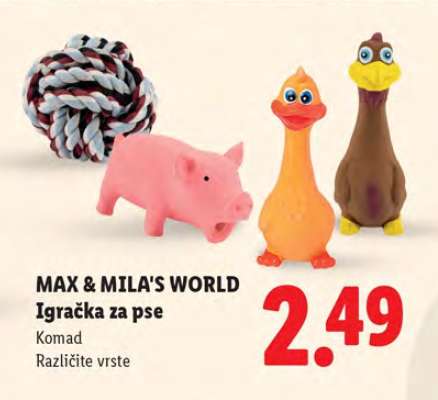 MAX & MILA'S WORLD Igračka za pse