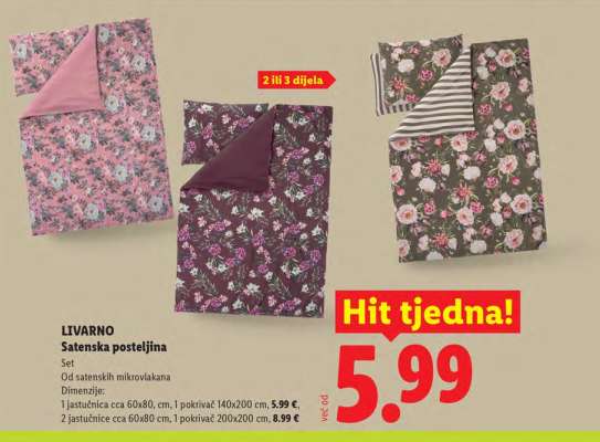 LIVARNO Satenska posteljina