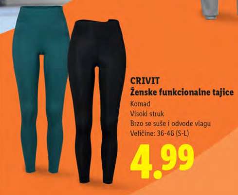 CRIVIT Ženske funkcionalne tajice