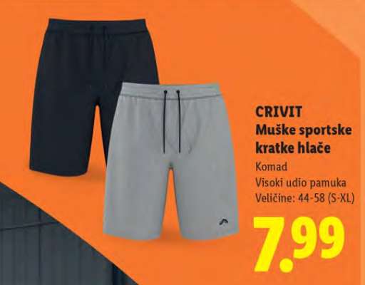 CRIVIT Muške sportske kratke hlače