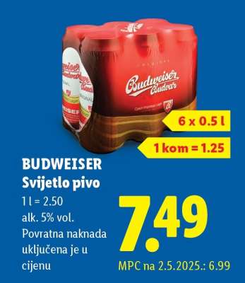 Budweiser Svijetlo pivo