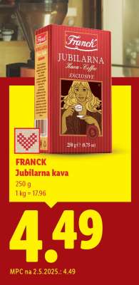 FRANCK JUBILARNA KAVA