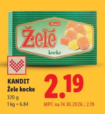 KANDIT ŽELE KOCKE