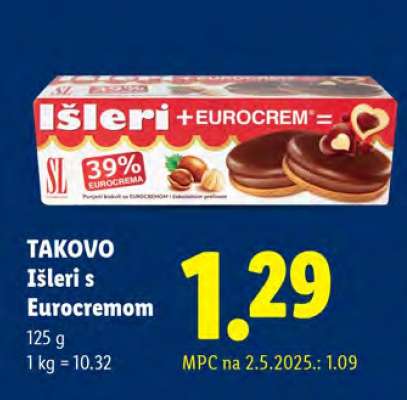 TAKOVO Išleri s Eurocremom