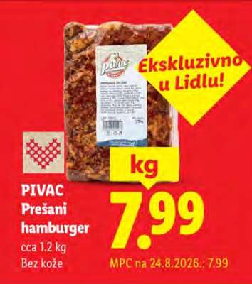 PIVAC PREŠANI HAMBURGER