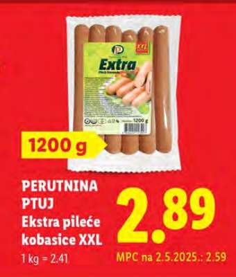 Ekstra pileće kobasice XXL