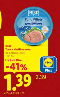 Nixe Tuna u vlastitom soku