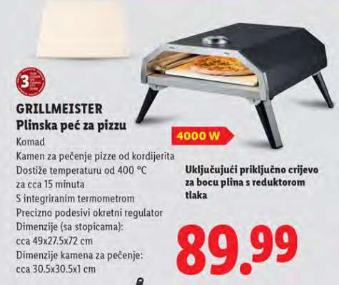 GRILLMEISTER Plinska peć za pizzu