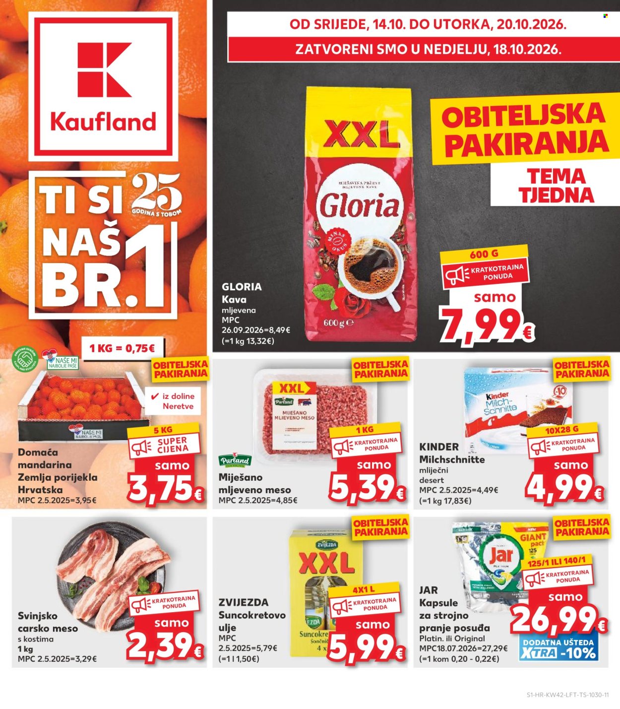 Kaufland katalog - 14.10.2026. - 20.10.2026. Stranica 1